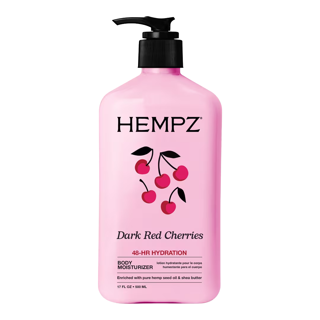 Hempz Dark Red Cherries Body Moisturizer, 17 oz